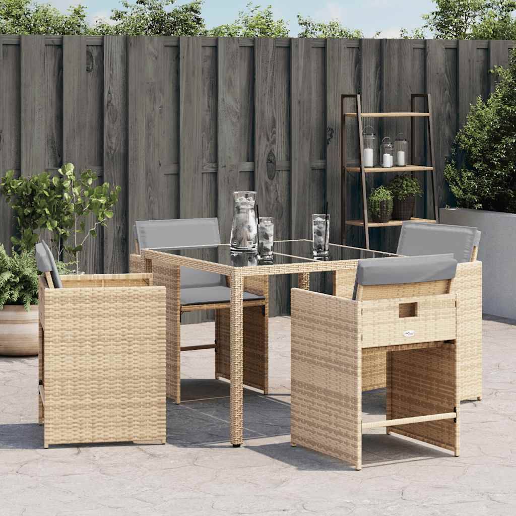 Prolenta Premium - Chaises de jardin rotin beige  50,5 x 54 x 79 cm  - Prolenta premium p397.4 - Image 3