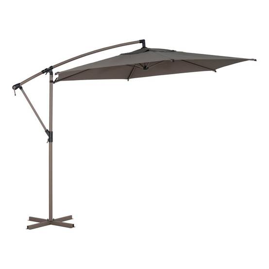 Hesperide - Parasol déporté rond Manoa 3m café Hespéride - Image 2