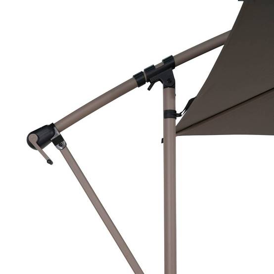 Hesperide - Parasol déporté rond Manoa 3m café Hespéride - Image 4
