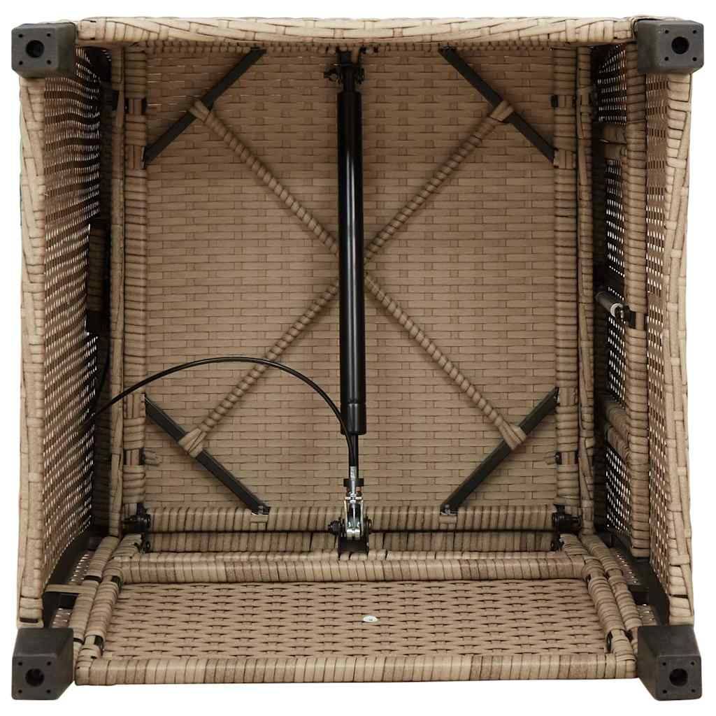 Prolenta Premium - Chaises de jardin rotin beige  65 x 58 x 94 cm  - Prolenta premium p362.0 - Image 10