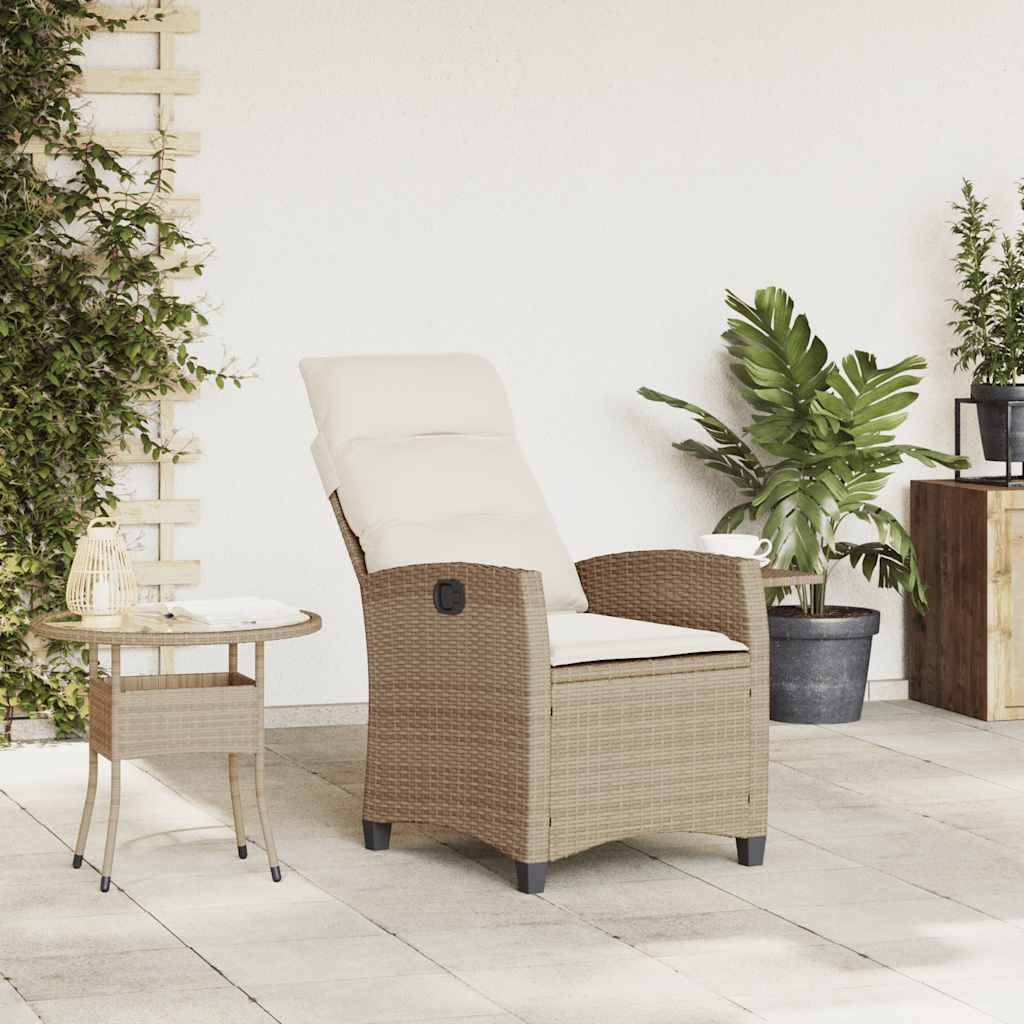 Prolenta Premium - Chaises de jardin rotin beige  65 x 58 x 94 cm  - Prolenta premium p362.0 - Image 3