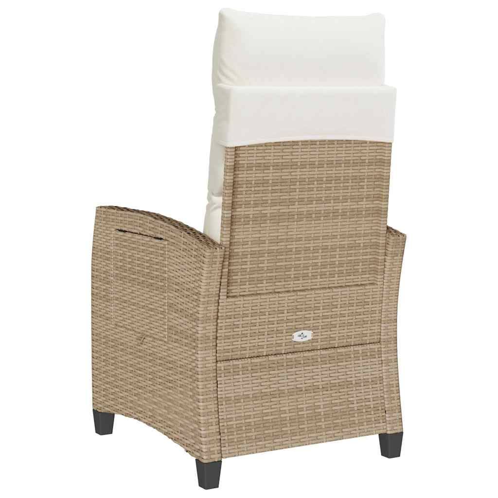 Prolenta Premium - Chaises de jardin rotin beige  65 x 58 x 94 cm  - Prolenta premium p362.0 - Image 7