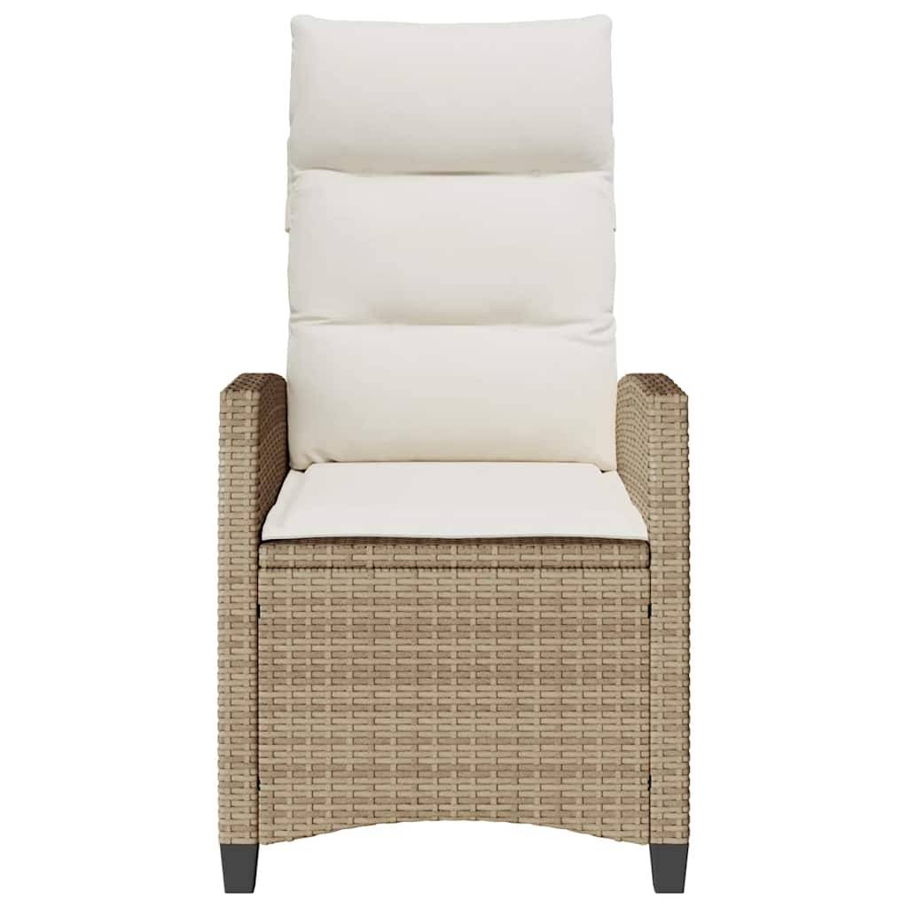 Prolenta Premium - Chaises de jardin rotin beige  65 x 58 x 94 cm  - Prolenta premium p362.0 - Image 5