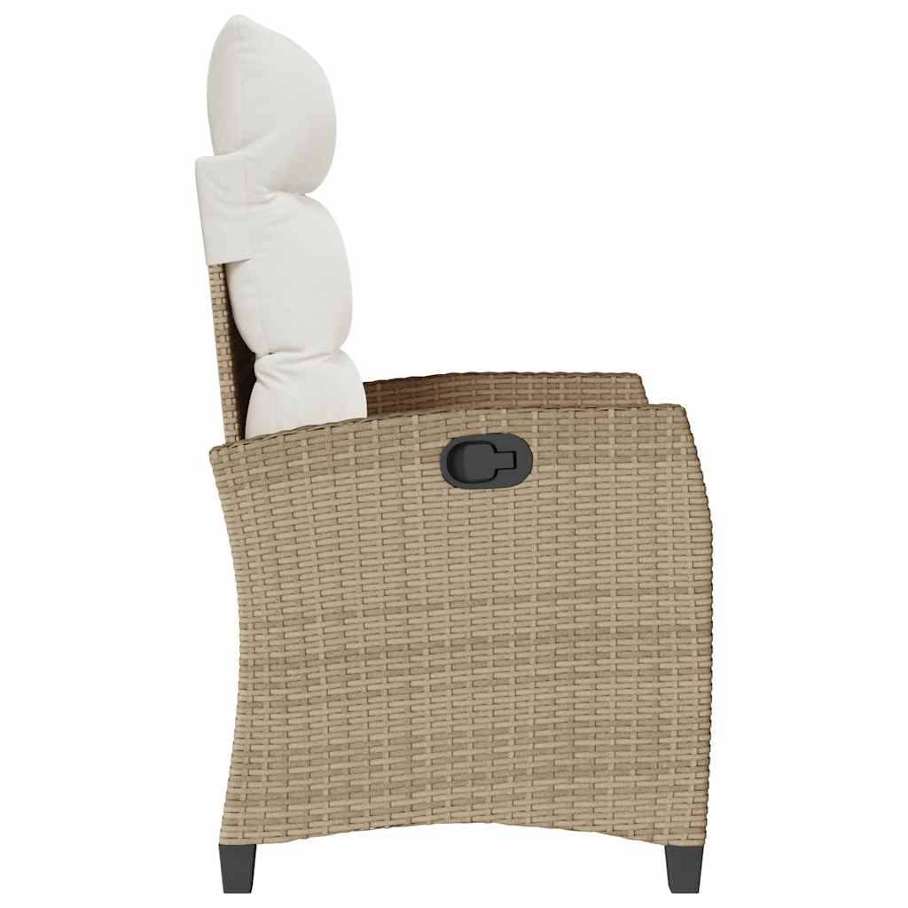 Prolenta Premium - Chaises de jardin rotin beige  65 x 58 x 94 cm  - Prolenta premium p362.0 - Image 6