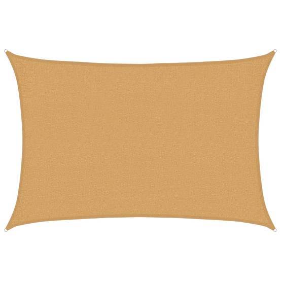 Voile d'ombrage - Voile solaire 160 g/m² rectangulaire sable 2x3 m PEHD - Image 1