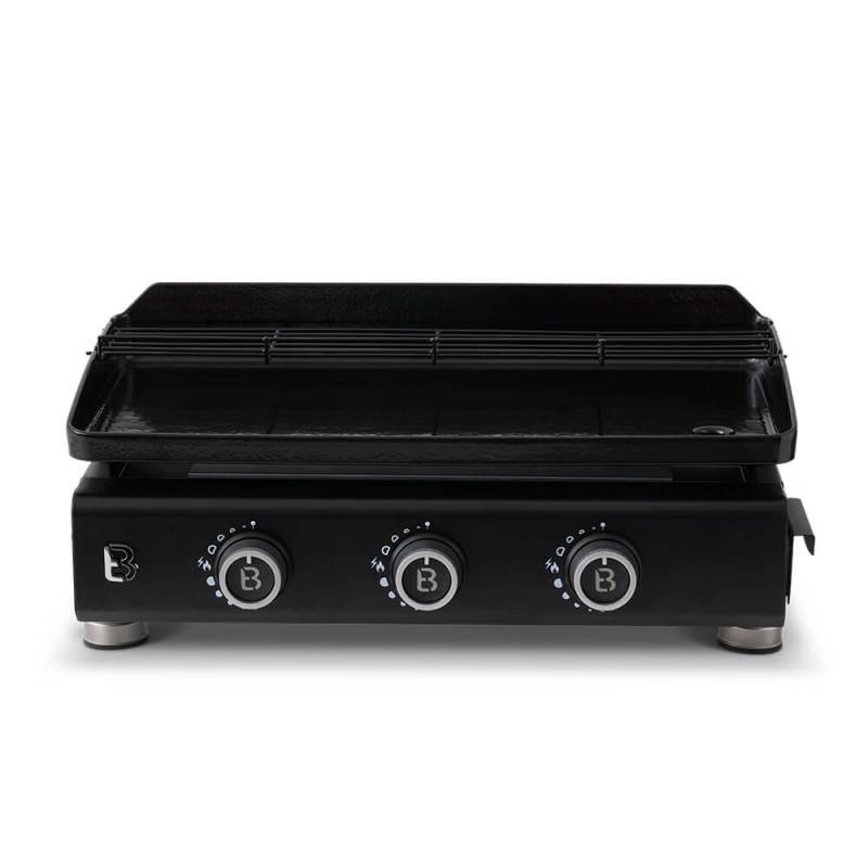 Brasero - Plancha gaz Silvia IIG 3 feux – BRASERO BY FAVEX – Plaque acier céramique 67 x 34 cm, 7,95 kW, jusqu'à 10 personnes, capot inclus - Image 3