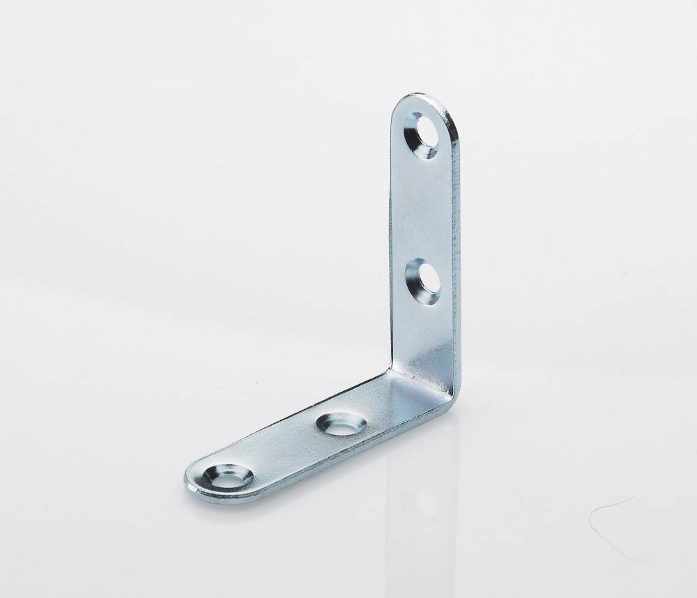Lot de 20 equerres de chaise acier zingué HETTICH, l.50 mm