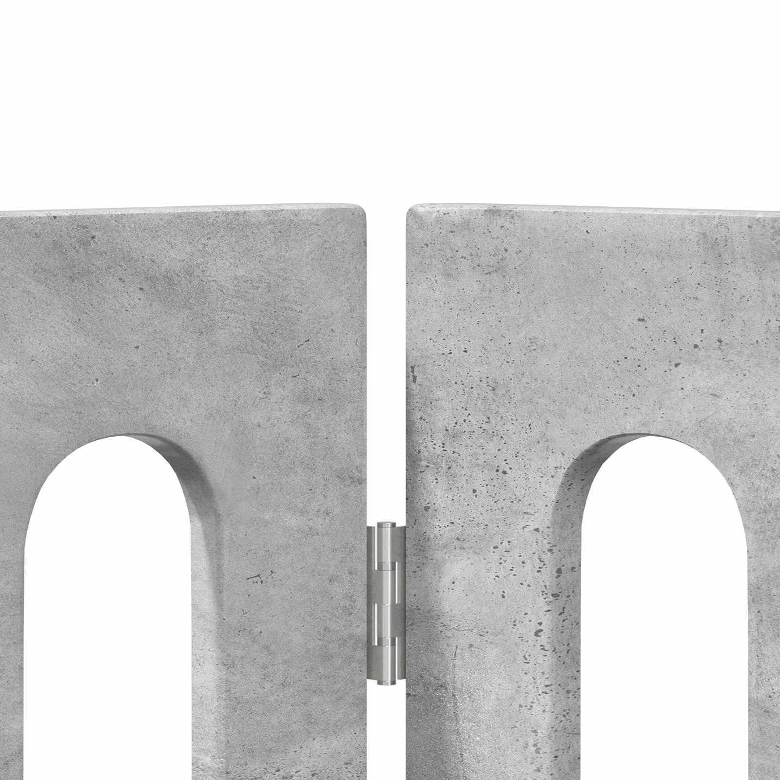 PANGIVO - Clôture pour animaux bois d'ingénierie gris béton 100.5 x 38 x 90 cm - PANGIVO - Image 5