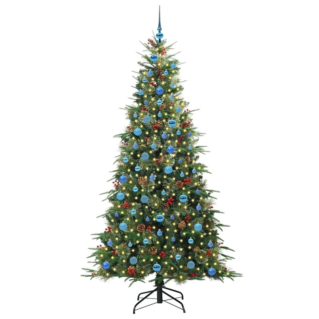 Sapin de Noël | Arbre de Noël Artificiel à Branches Articulées Vert 210 cm Maison Chic - Image 3