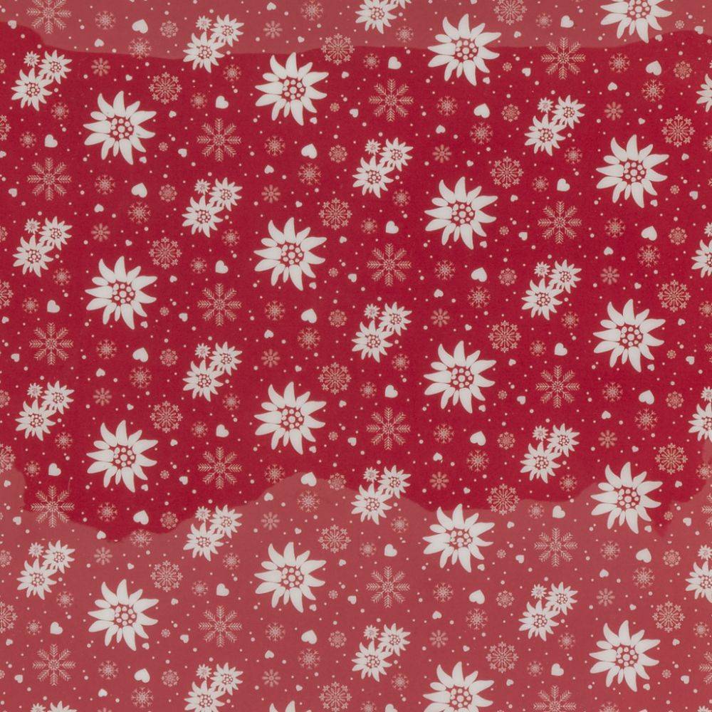 Aubry Gaspard - Corbeille en manguier et résine décor Edelweiss Grand modèle - Image 4
