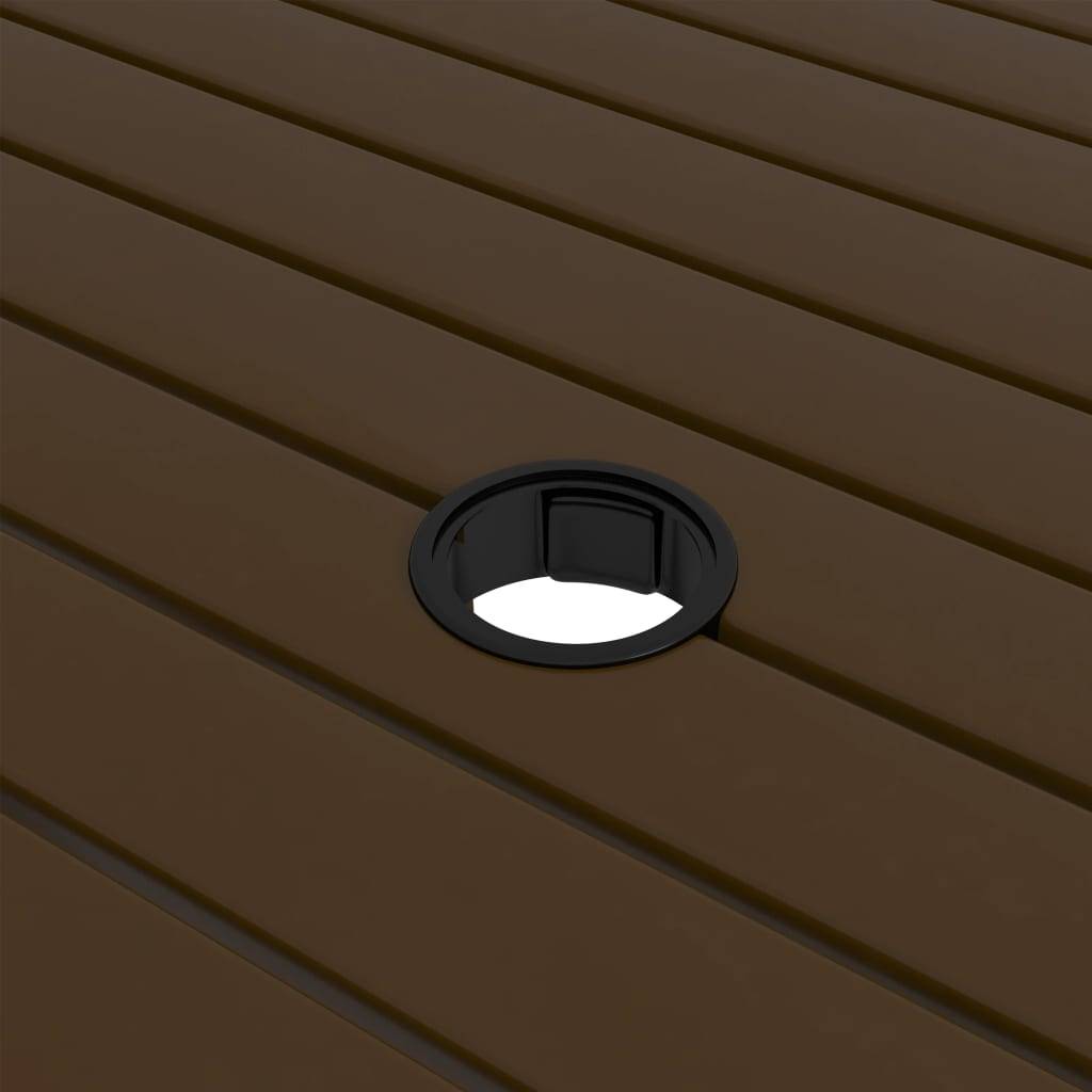 PANGIVO - Table de jardin Marron Acier 81,5x81,5x72 cm - PANGIVO - Image 4