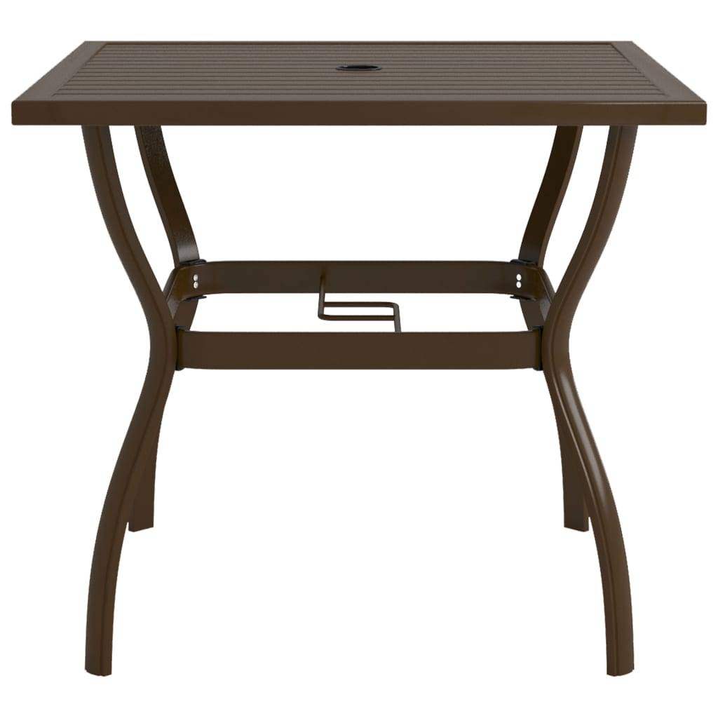 PANGIVO - Table de jardin Marron Acier 81,5x81,5x72 cm - PANGIVO - Image 2