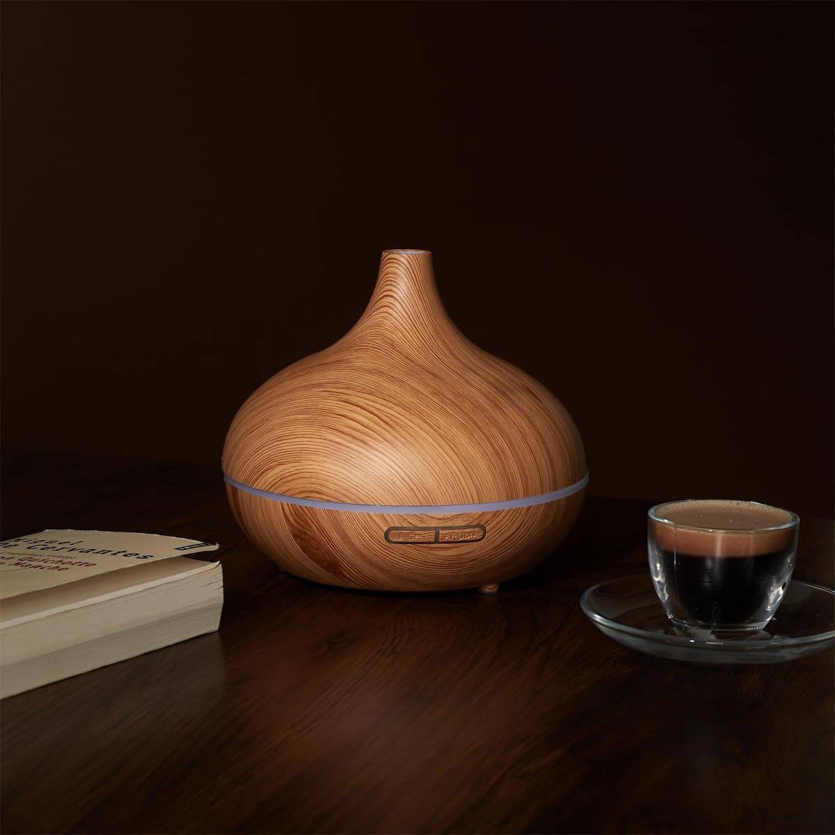 Diffuseur d'Huile Essentiel LED avec Finition Bois, Ambiance Parfumée et Élégante pour Maison - GIMAR - Image 8