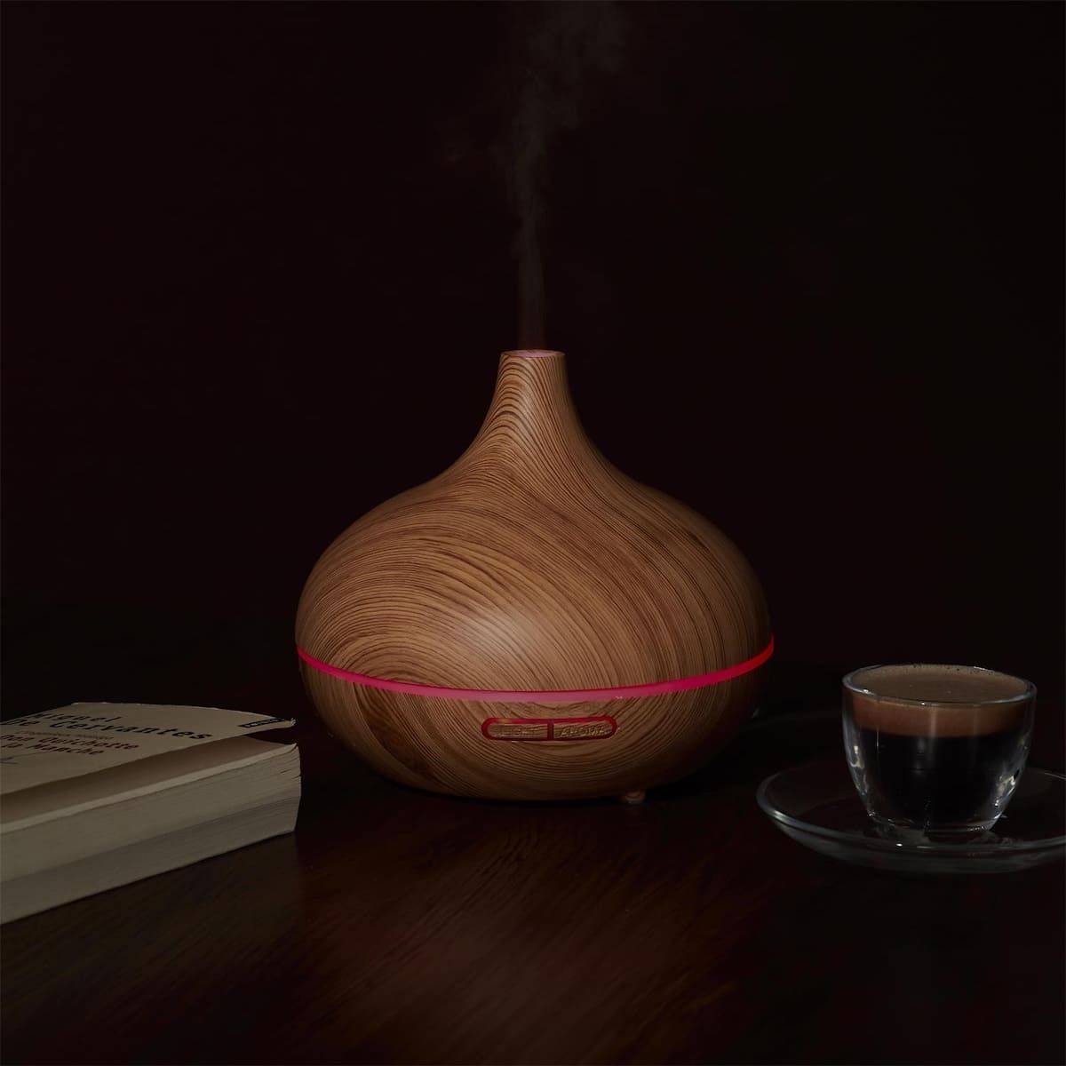 Diffuseur d'Huile Essentiel LED avec Finition Bois, Ambiance Parfumée et Élégante pour Maison - GIMAR - Image 5