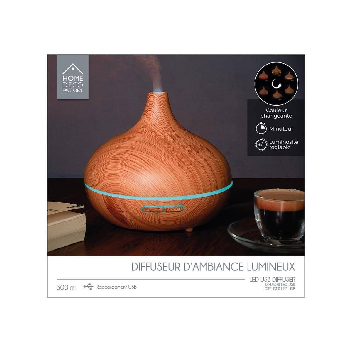 Diffuseur d'Huile Essentiel LED avec Finition Bois, Ambiance Parfumée et Élégante pour Maison - GIMAR - Image 10