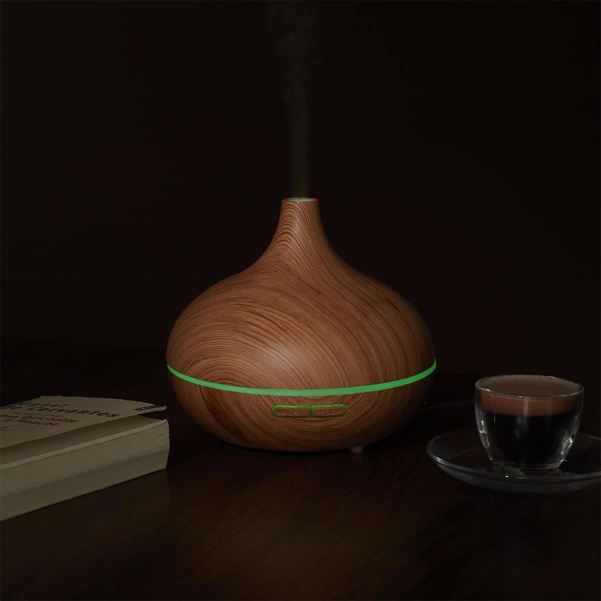 Diffuseur d'Huile Essentiel LED avec Finition Bois, Ambiance Parfumée et Élégante pour Maison - GIMAR - Image 6