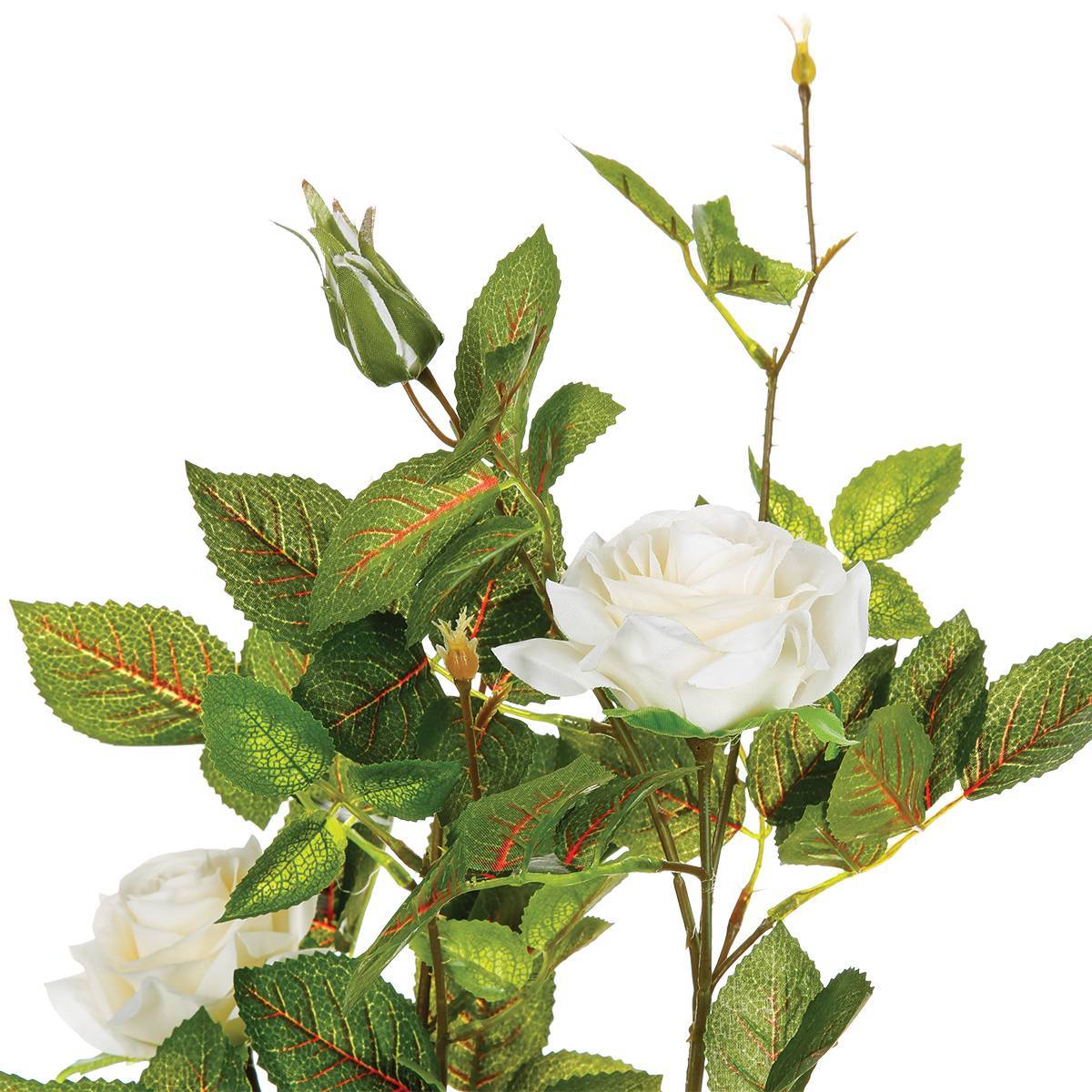Atmosphera - Rosier artificiel pot ciment H50cm - Atmosphera Créateur d'intérieur - Image 3