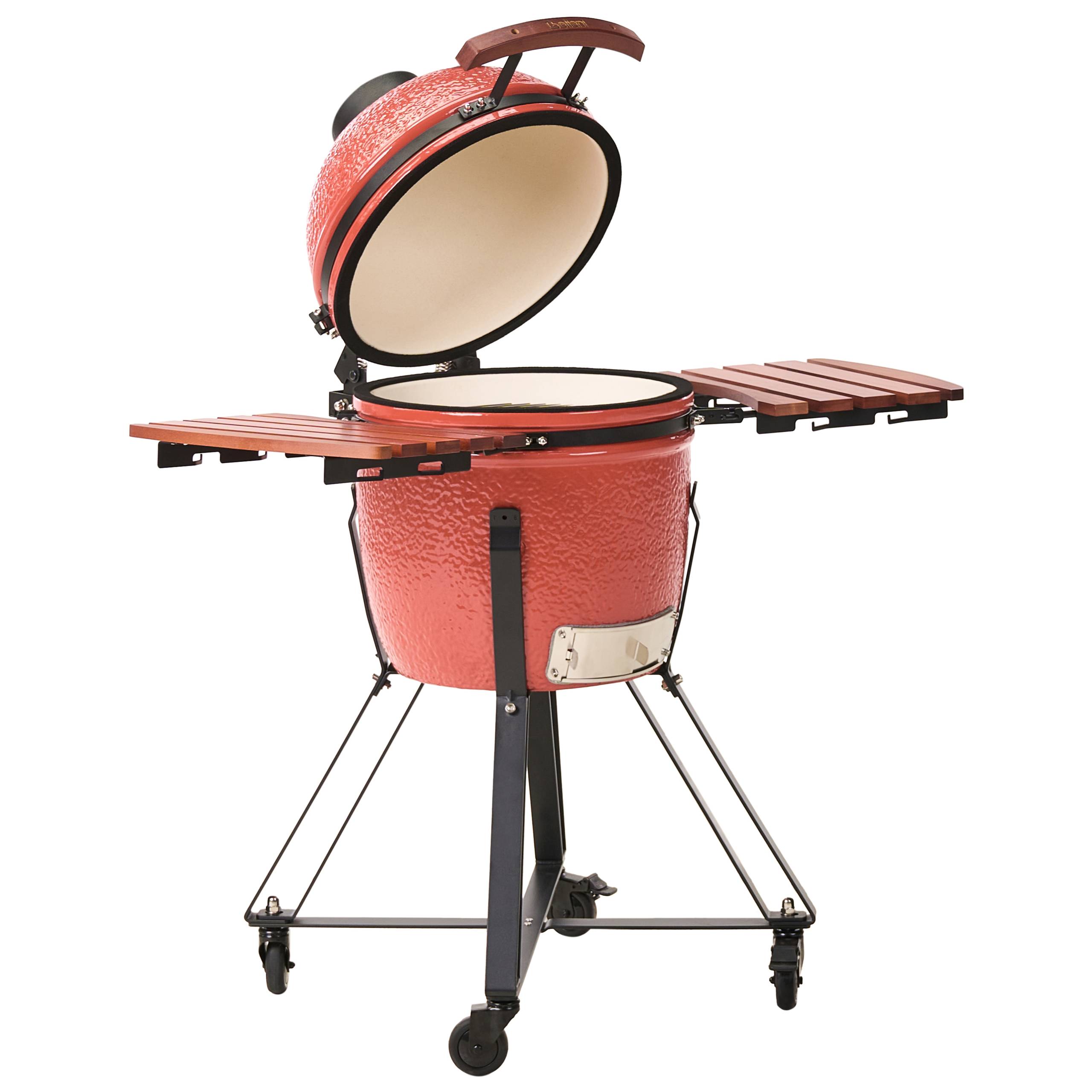 Beliani - Gril à charbon de bois Céramique Rouge KAMADO - 111x53x112- Beliani - Image 2