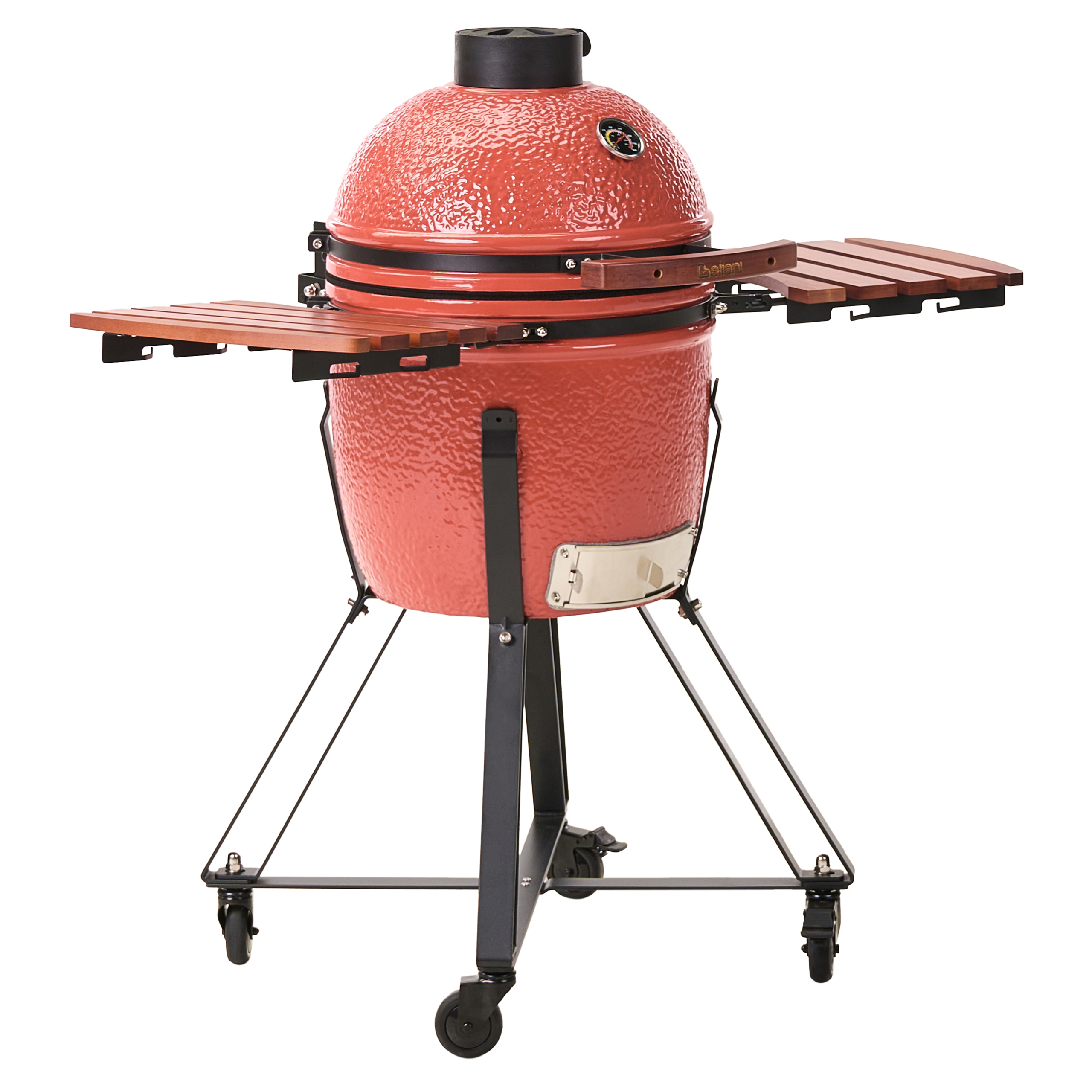 Beliani - Gril à charbon de bois Céramique Rouge KAMADO - 111x53x112- Beliani - Image 5