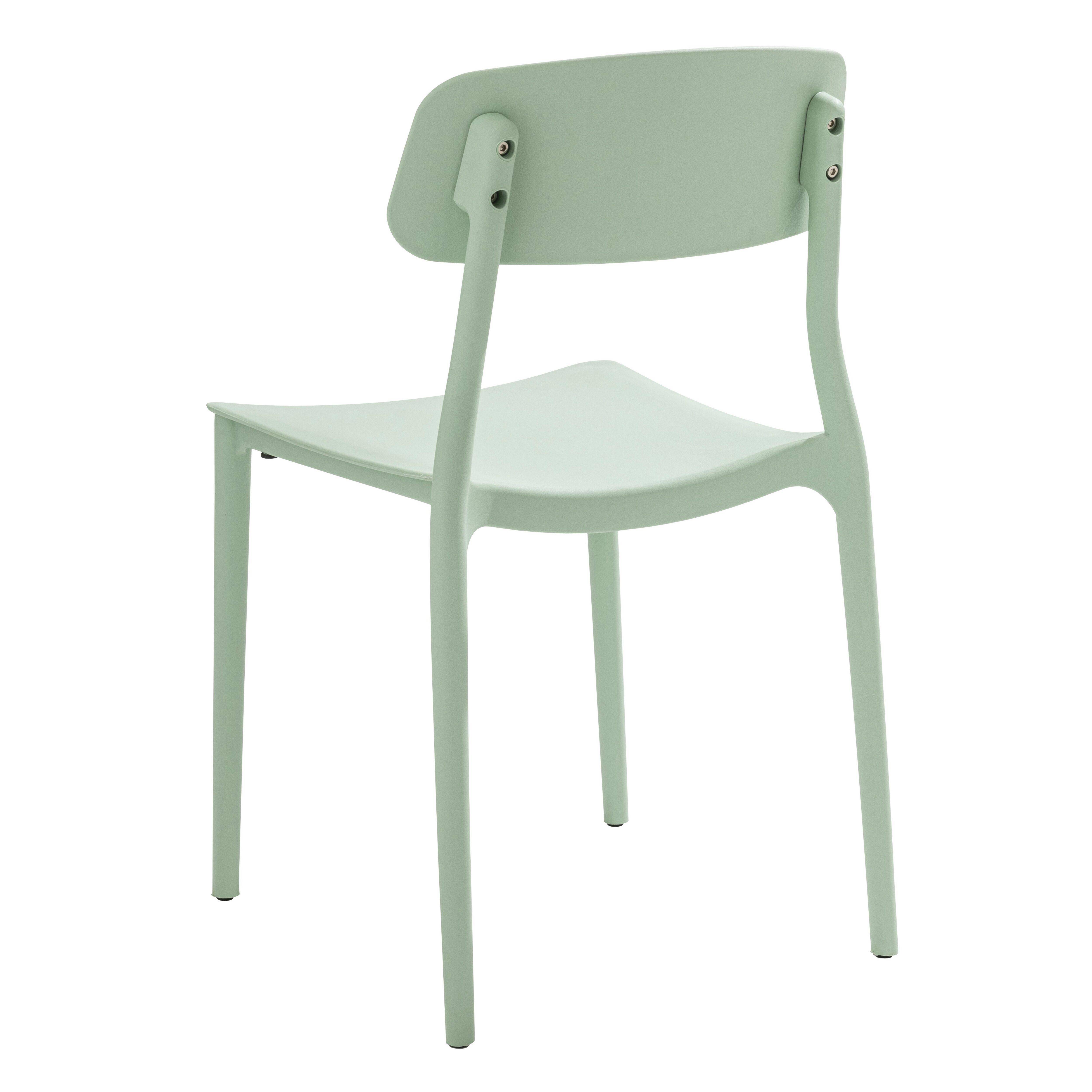 Oviala - Lot de deux chaises en polypropylène vert menthe Sofia - Oviala - Image 5