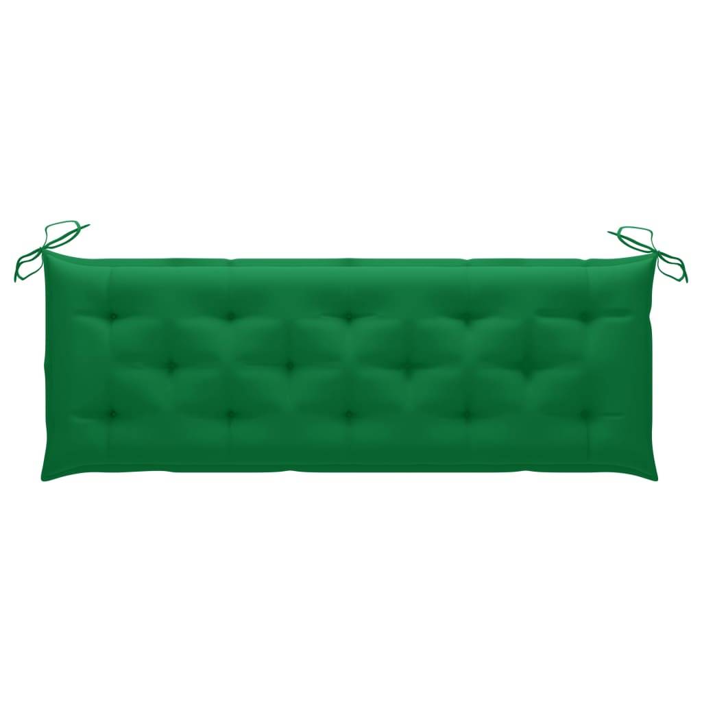 Helloshop26 - Banc de jardin meuble de patio d'extérieur terrasse avec coussin 157 cm bois d'acacia massif - Image 7