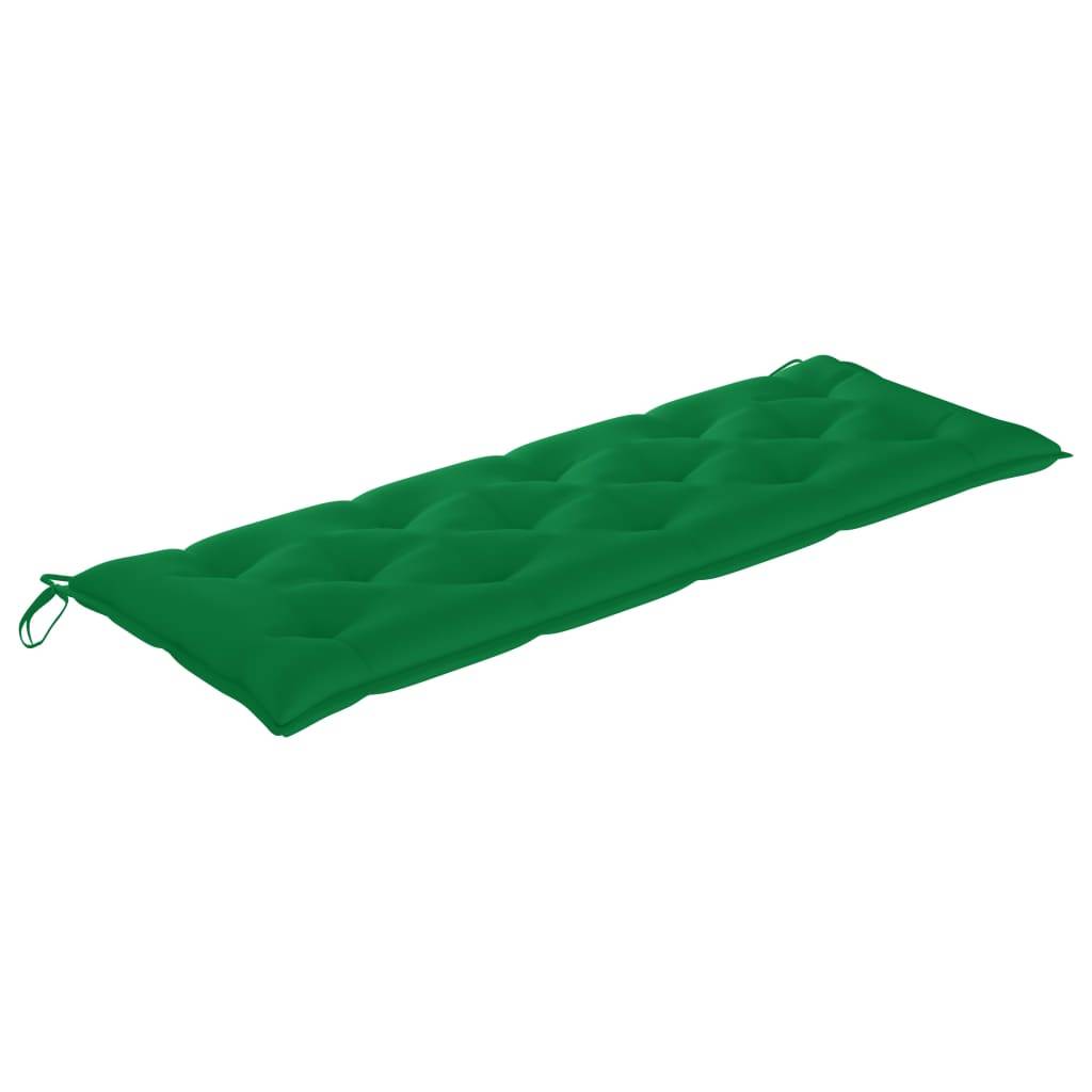 Helloshop26 - Banc de jardin meuble de patio d'extérieur terrasse avec coussin 157 cm bois d'acacia massif - Image 6