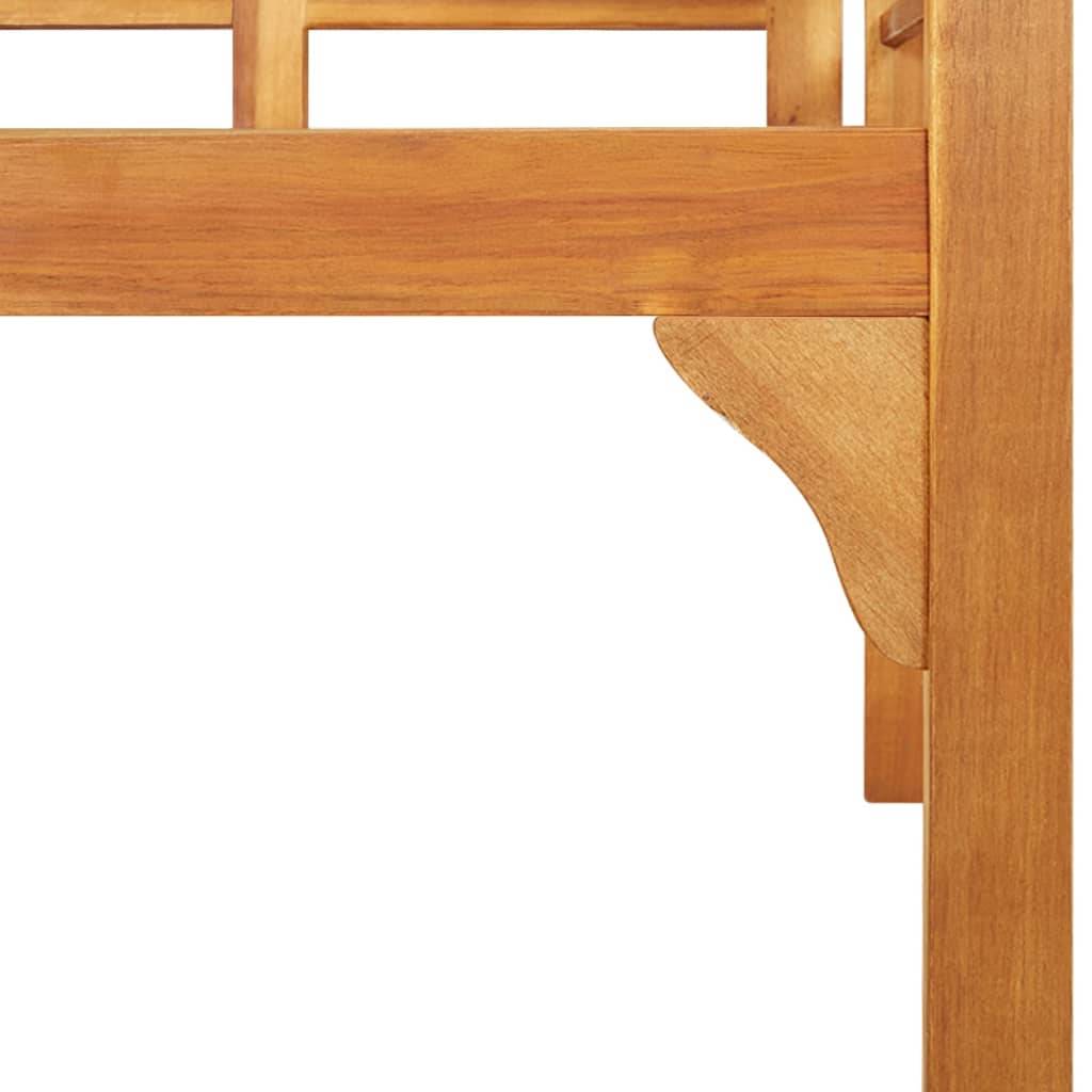Helloshop26 - Banc de jardin meuble de patio d'extérieur terrasse 125 cm bois d'acacia solide - Image 5