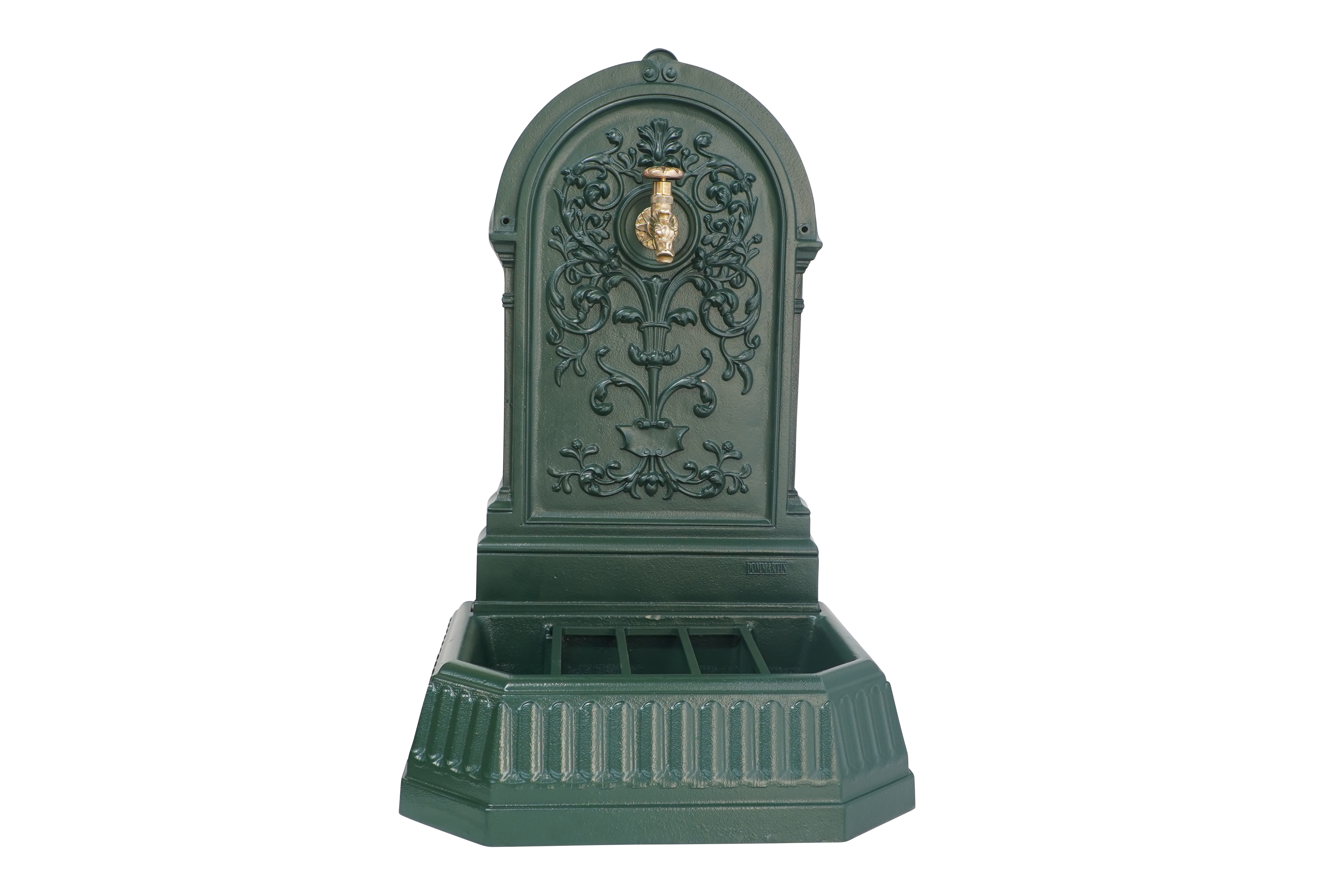 Fontaine florale Dommartin vert 6009 avec robinet colvert H.87 - Image 1