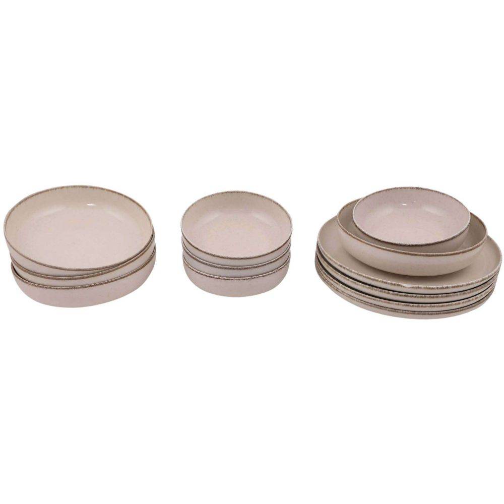 Hanah Home - Service de table en porcelaine Dinner 12 pièces - Image 3