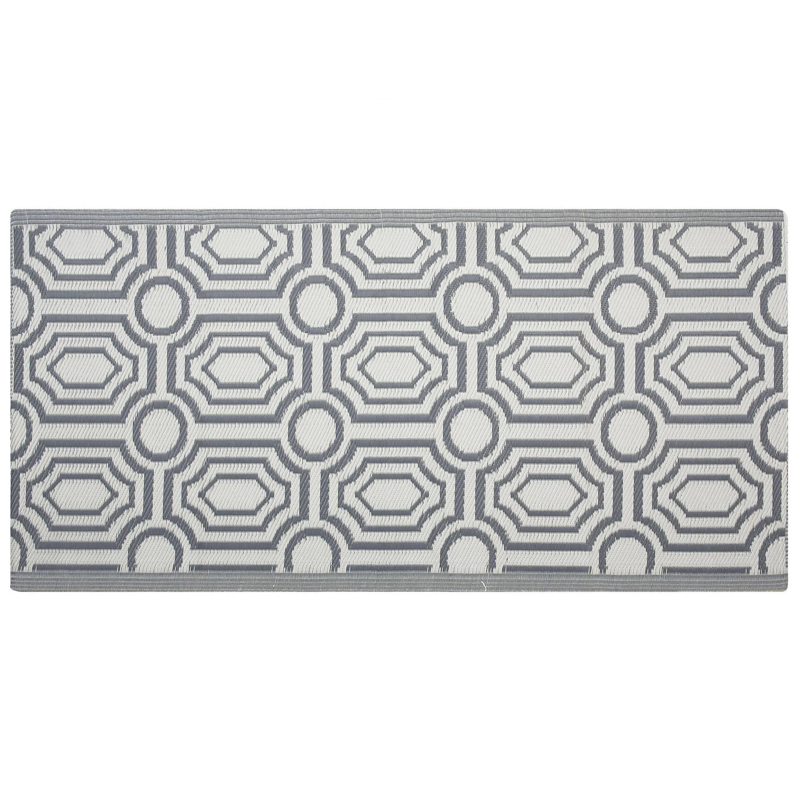 Beliani - Tapis d'extérieur Polypropylène Gris BIDAR - Beliani - Image 1