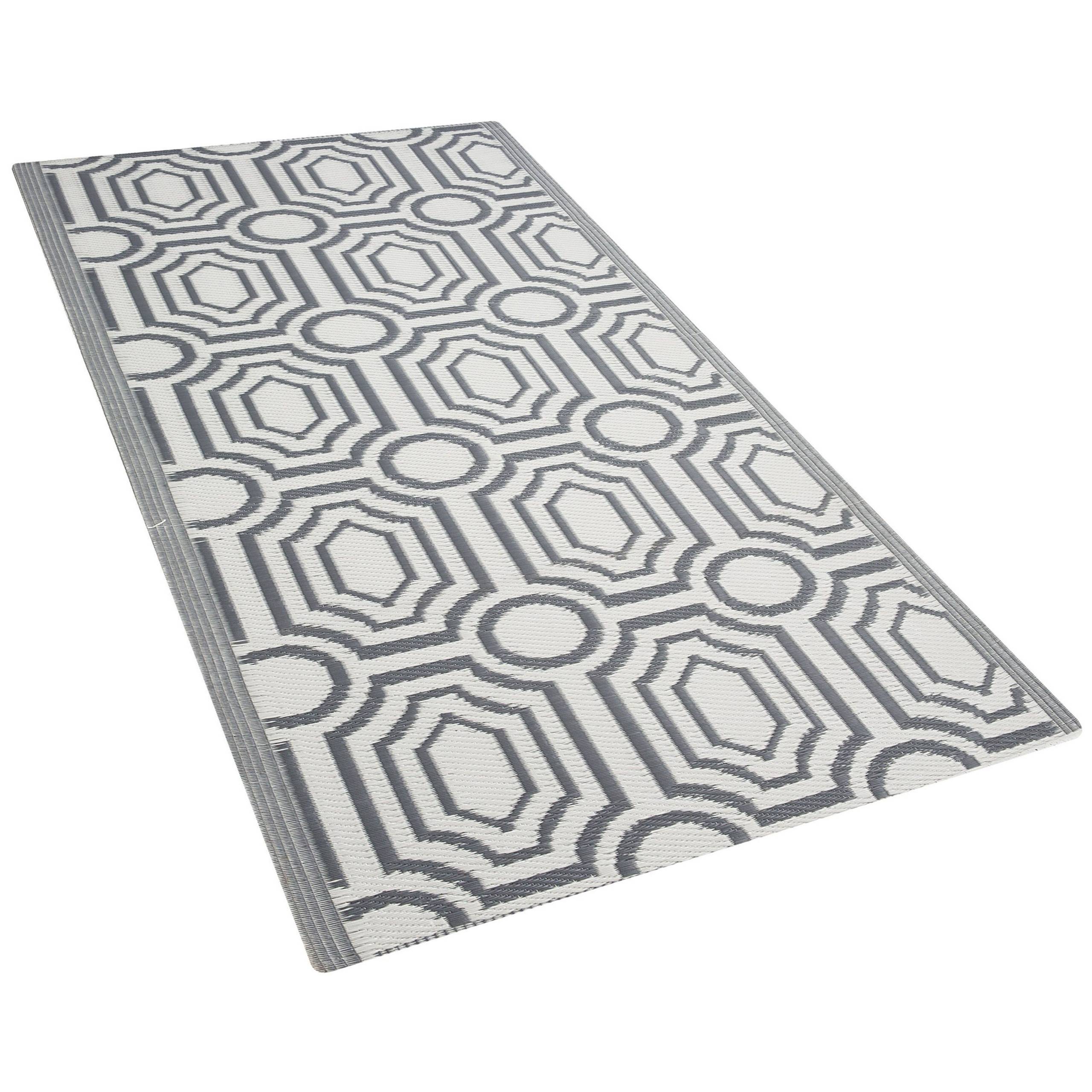 Beliani - Tapis d'extérieur Polypropylène Gris BIDAR - Beliani - Image 3