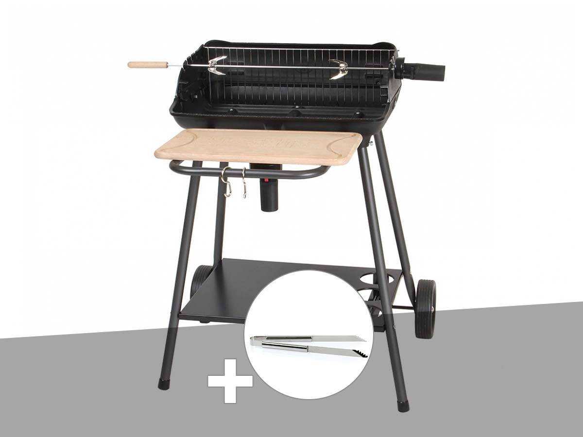 Somagic - Barbecue charbon Bergamo + Pince en inox - Somagic