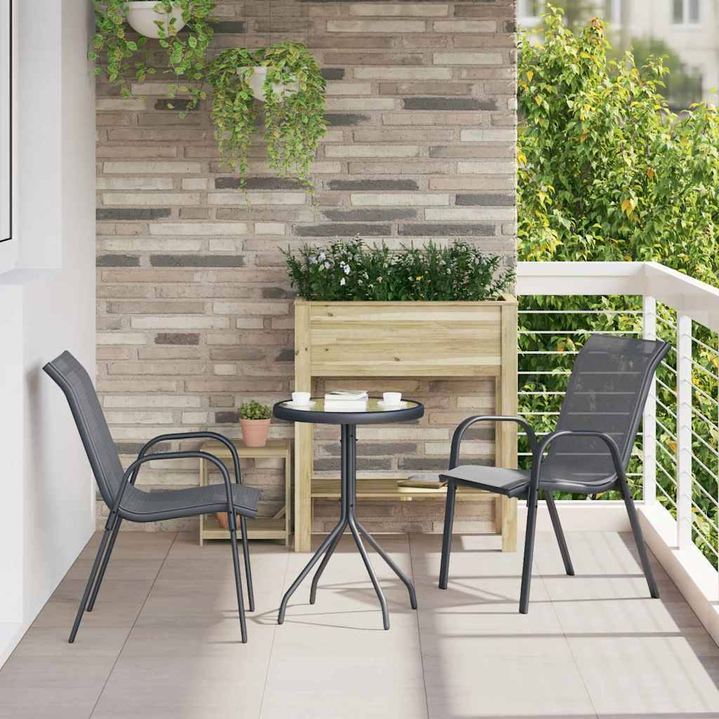 ComfortXL - Salon de jardin 2 personnes en Acier et Textilène moderne pour balcon ou jardin Gris – ComfortXL Outdoor Living