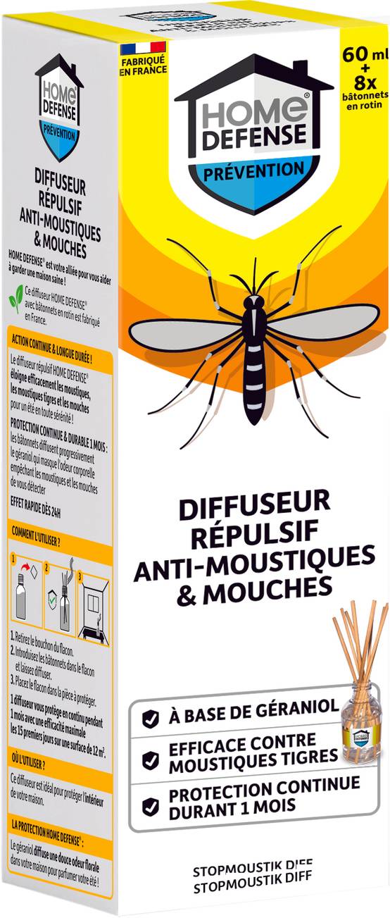 KB Home Defense - Diffuseur répulsif anti-moustiques et mouches Home Defense® - Image 1