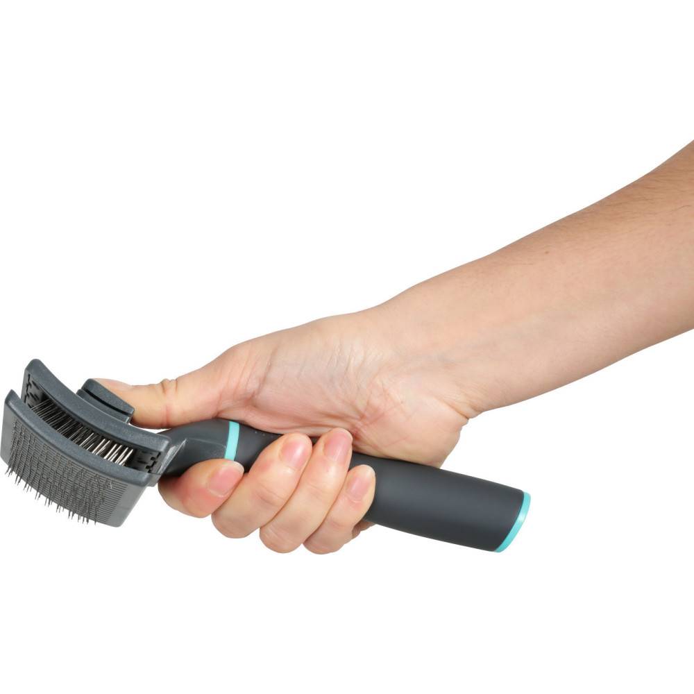 Zolux - Brosse SLICKER retractable taille S pour chiens - Image 1