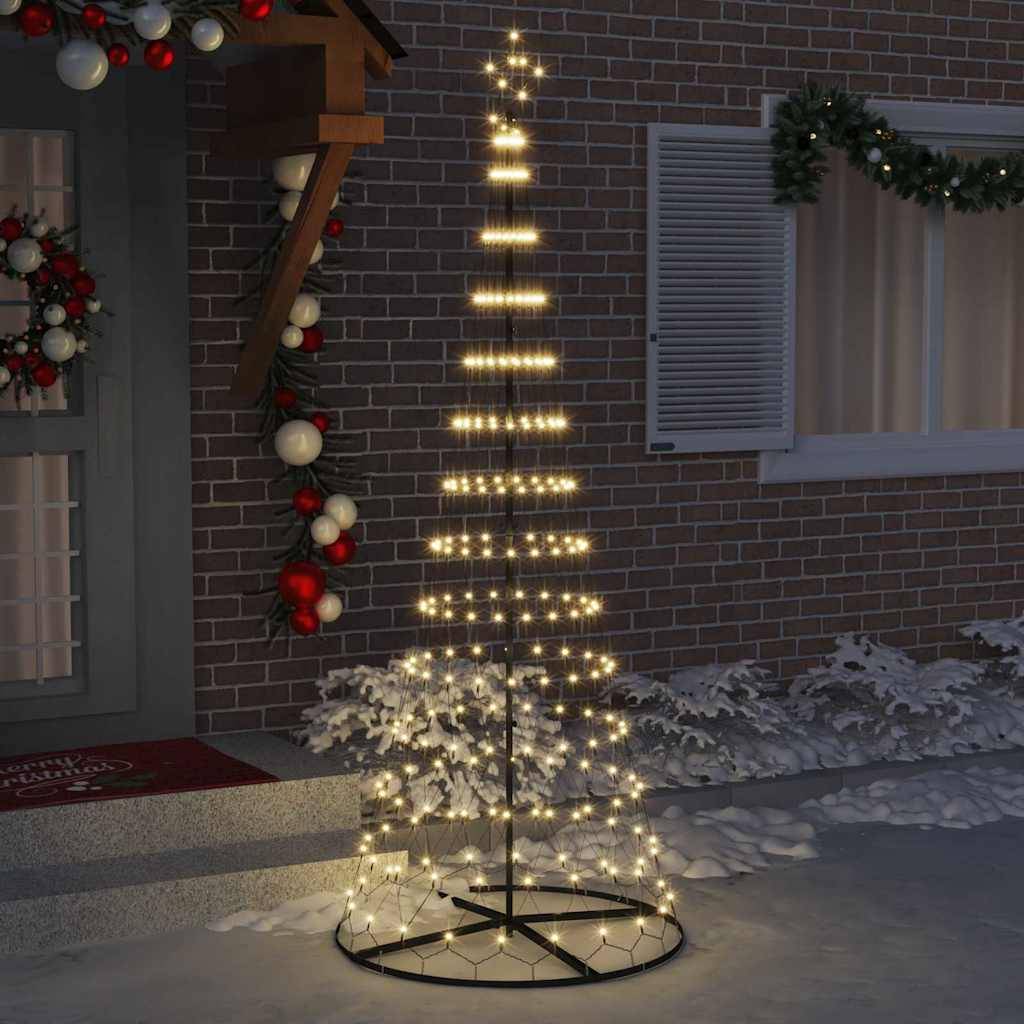 Vidaxl - Arbre de Noël LED avec 295 LED Blanc chaud 250 cm Métal vidaXL 42018783 - Image 4