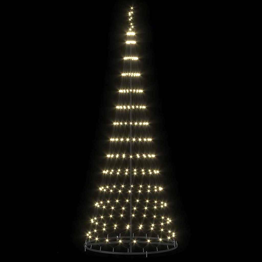 Vidaxl - Arbre de Noël LED avec 295 LED Blanc chaud 250 cm Métal vidaXL 42018783 - Image 6