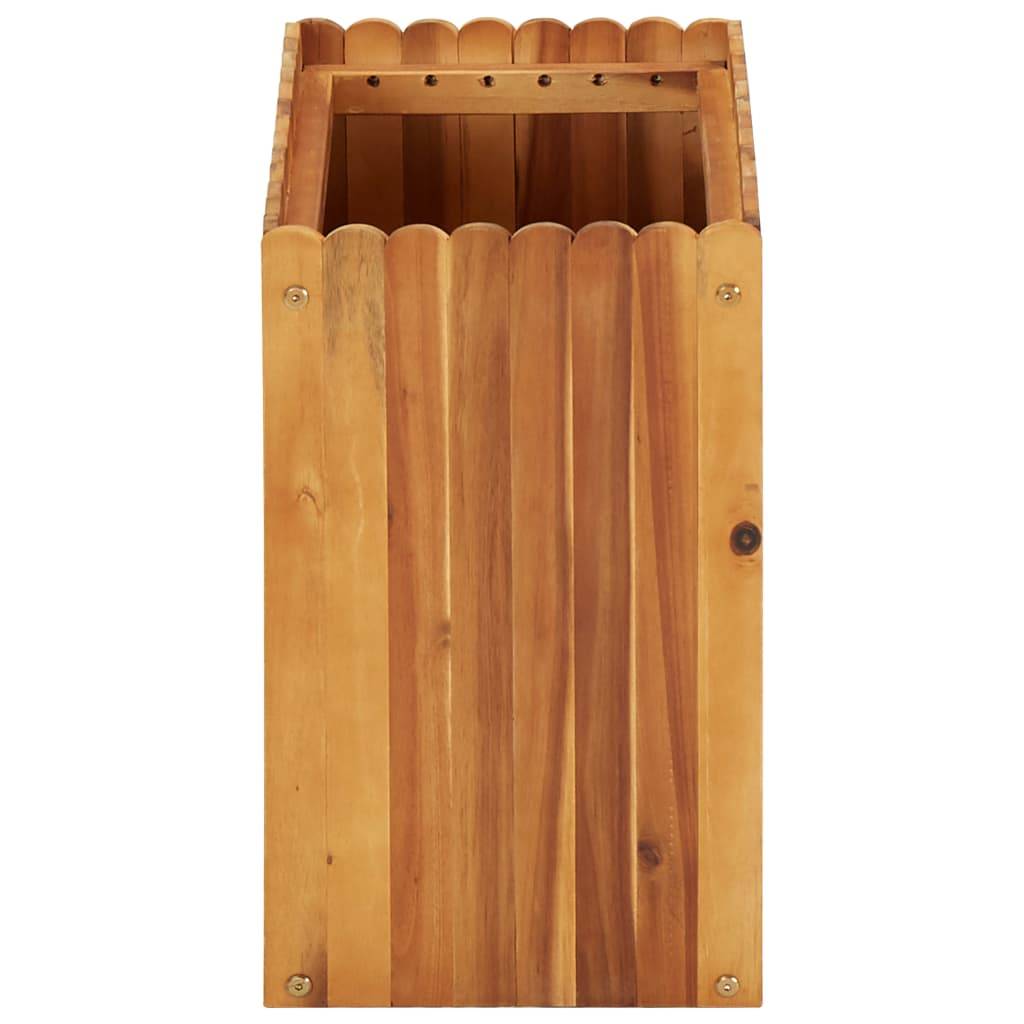 Helloshop26 - Jardinière lit surélevé plantes fleurs jardin 50 x 30 x 50 cm bois massif d'acacia - Image 3