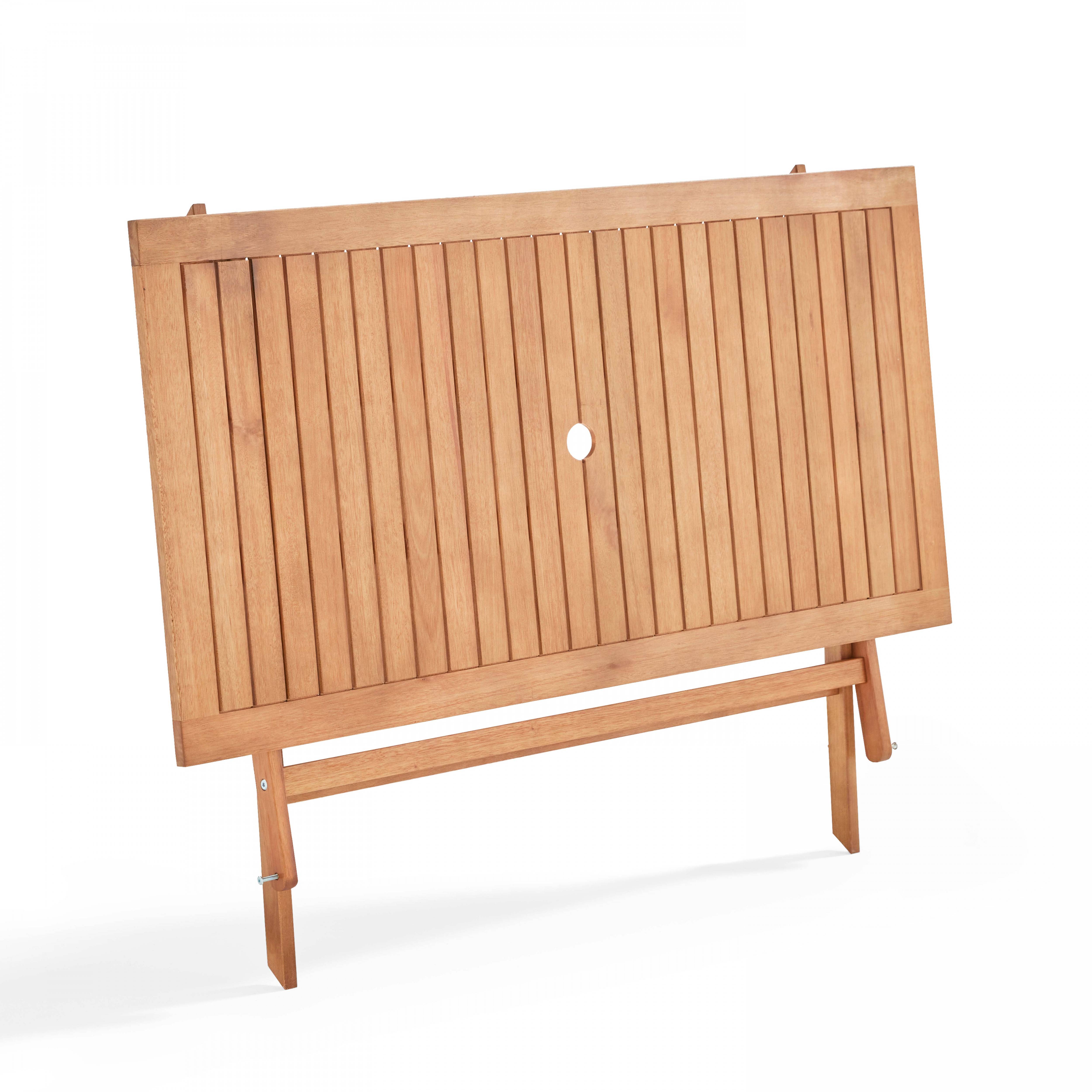 Oviala - Table de terrasse pliante en bois d'eucalyptus Sete - Oviala - Image 3