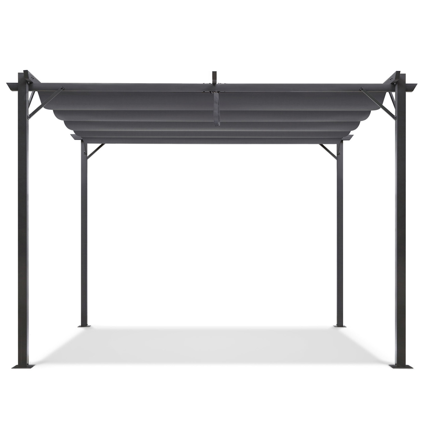 Pergola toit rétractable 4 pieds 3x4 M tonnelle gris anthracite - Image 3
