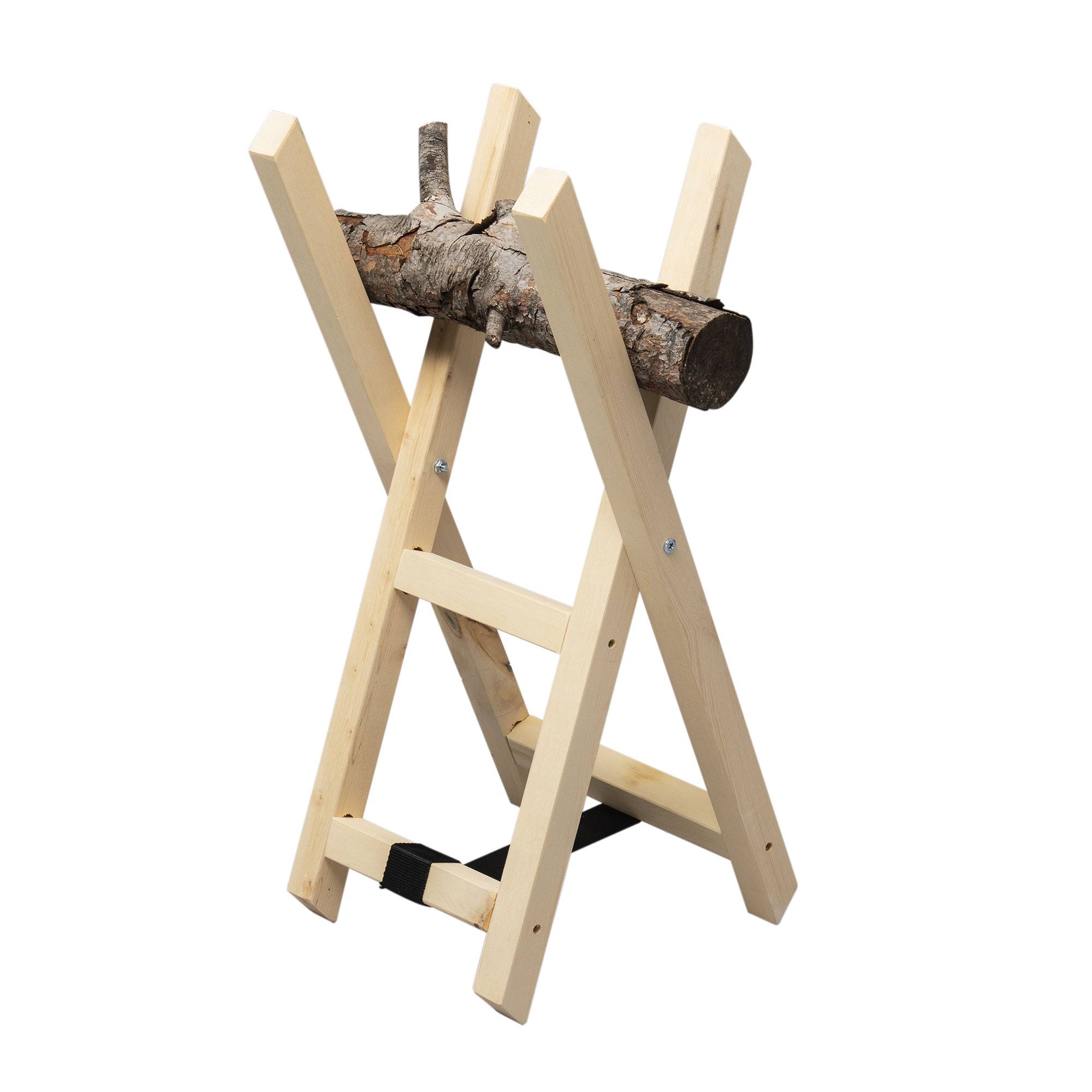 WERKA PRO - Chevalet en bois WERKAPRO à 2 supports pour sciage de bûches - Image 4