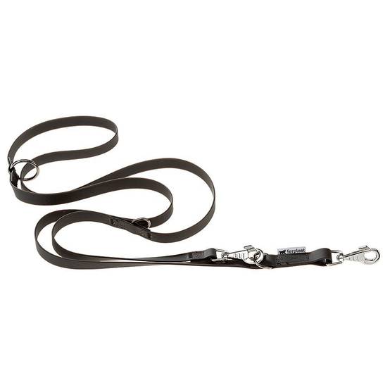 Ferplast - Laisse de Dressage pour Chiens EVOLUTION GA25/200 Hypoallergénique, Lavable, Poignée rembourrée, Noir