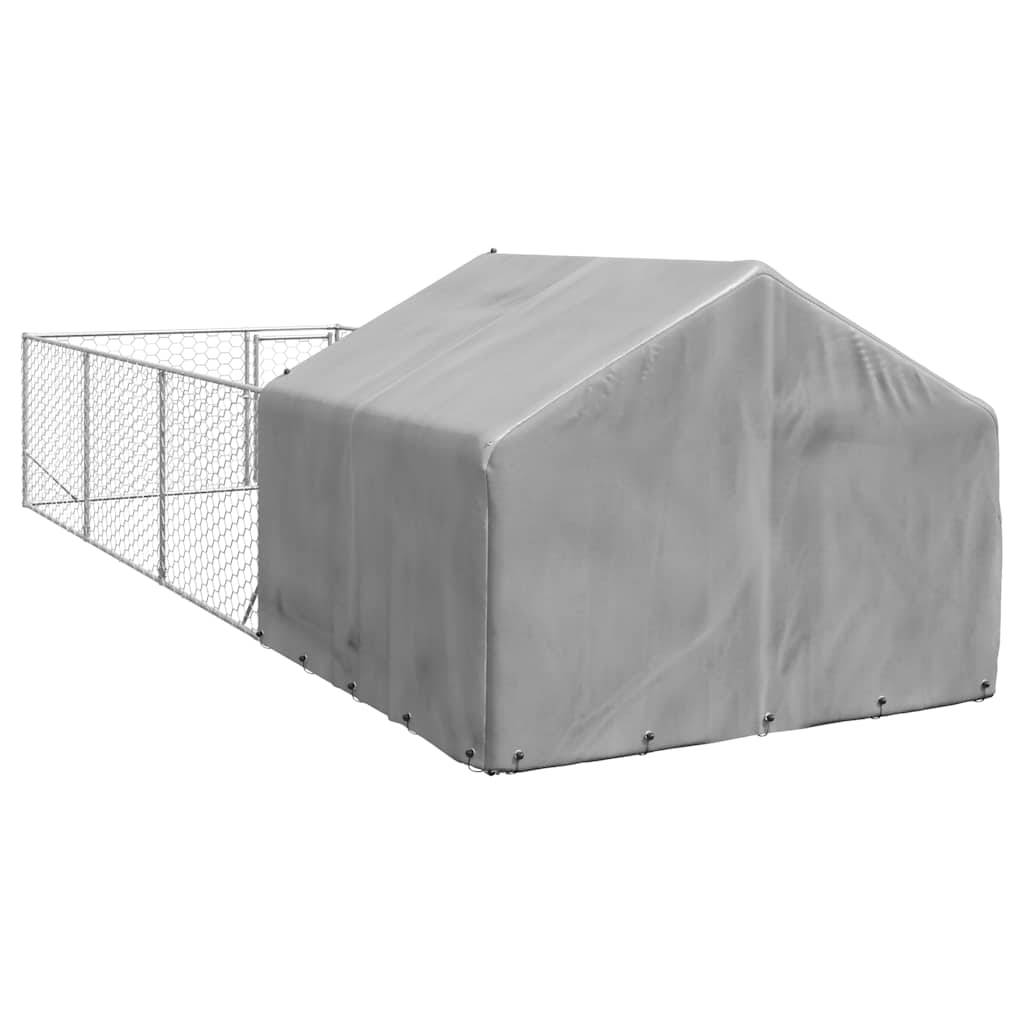 Chenil extérieur pour chien en acier galvanisé avec abri 7x2x1,5 m – ComfortXL Pet Living - Image 5