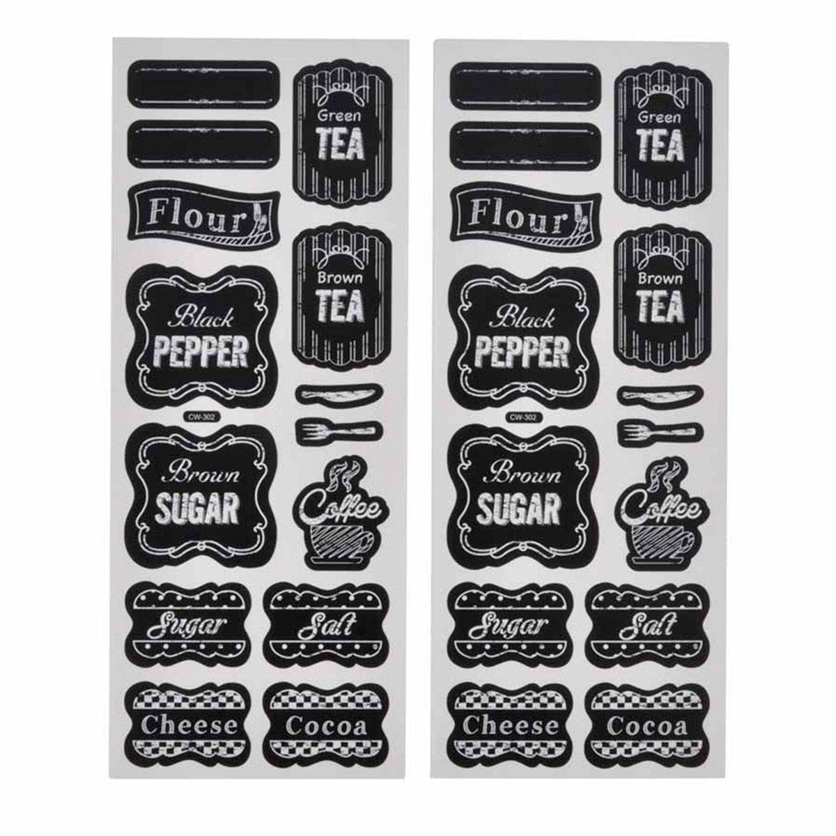 Stickers Ardoise "Cuisine" 10x25cm Noir - Image 1