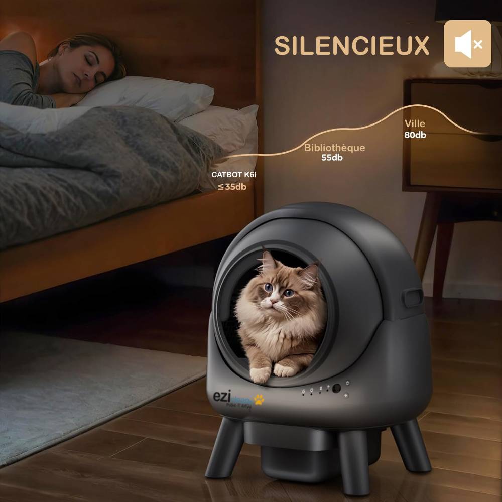 Litière robot autonettoyante connectée sans odeur pour chat – CatBot K6i – Eziclean - Image 5