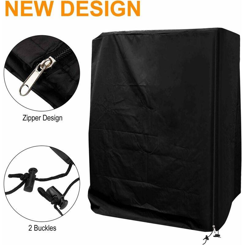 IntiMeg - Housse de protection pour fauteuil-cabine de plage, protection pour plage résistante aux UV, protection pour fauteuil-cabine de jardin 130x100x170cm - Image 3