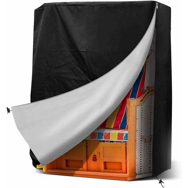 IntiMeg - Housse de protection pour fauteuil-cabine de plage, protection pour plage résistante aux UV, protection pour fauteuil-cabine de jardin 130x100x170cm - Image 1