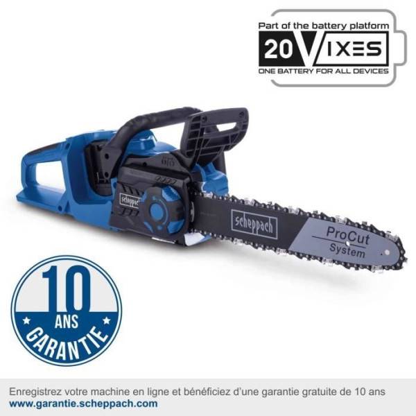 Scheppach - Tronçonneuse sans fil BC-CS355Duo-X - longueur de coupe 33,5cm - SCHEPPACH 20V IXES - sans batterie ni chargeur - Image 2