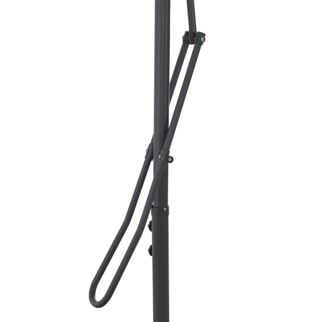 Helloshop26 - Parasol d'extérieur avec mât en acier 250 x 250 x 230 cm orange foncé - Image 5