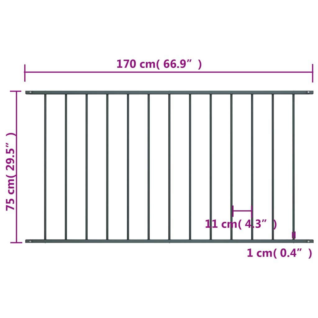 Prolenta Premium - Clotures - palissades Ballywilliam Anthracite L. 163 X H. 75 - Prolenta Premium - Image 4